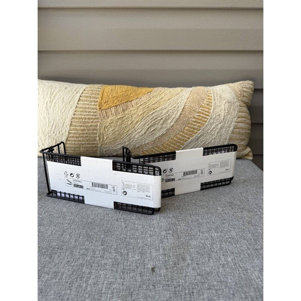 Ikea Shoe Organizer Skostall Black Metal Shoe Storage New Lot of 2